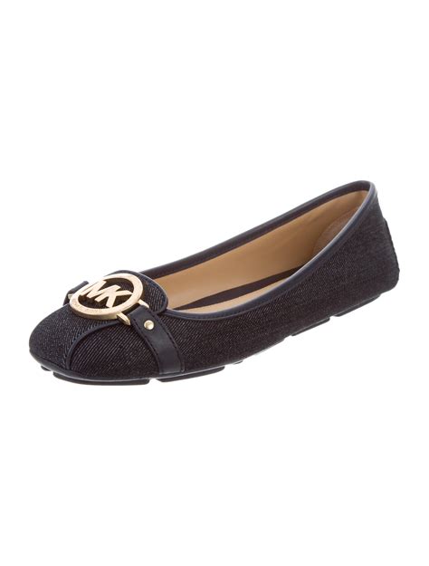 michael kors denim flats.